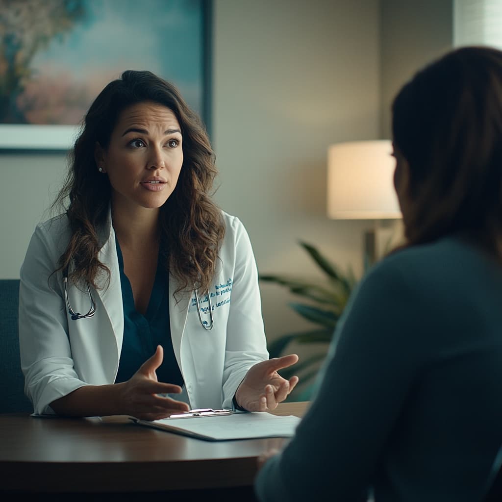 Sertraline Detox in New Jersey: Safe Withdrawal Care 1 female doctor explains sertraline detox program benefits to a patient in office