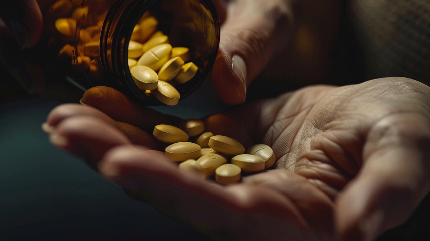 close-up photo of prescription pills