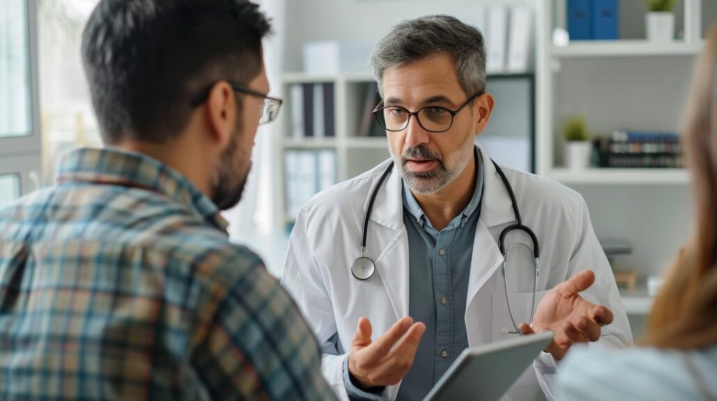 Dilaudid Detox in New Jersey: Recovery Programs 3 doctor explaining morphine detox procedures to a patient