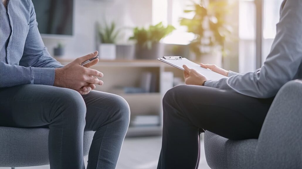 Dilaudid Detox in New Jersey: Recovery Programs 4 methadone detox therapy session patient listens attentively to a therapist