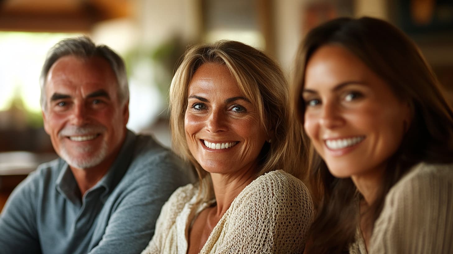 family in addiction recovery group therapy session