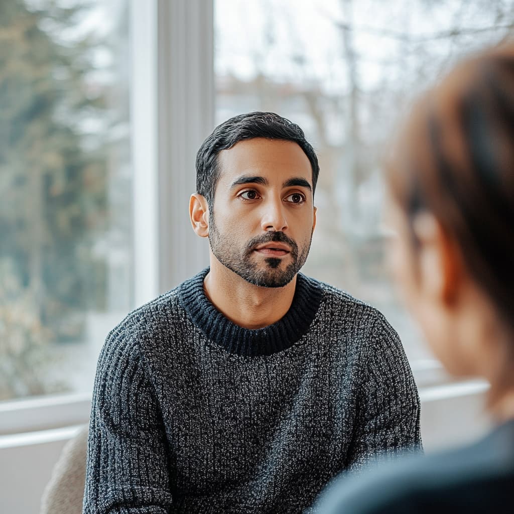 therapist and patient in a dual diagnosis treatment session for oxycodone addiction
