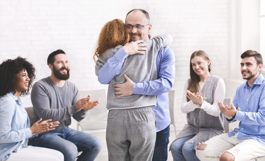 Codeine Rehab in New Jersey: Recovery Programs 1 positive people hugging during group rehab therapy 2025 04 01 01 03 39 utc
